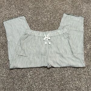 NWT‼️ Aerie Drawstring Lightweight Pin Striped Pool to Party Pants XL